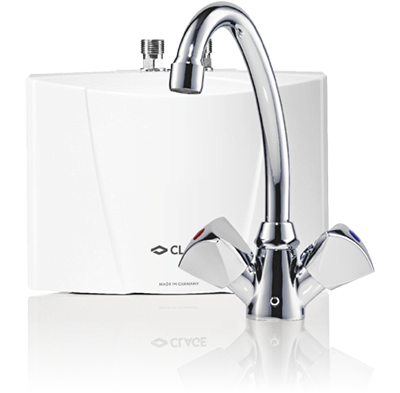 Clage M3 SNM läpivirtauslämmitin keittiön hanalla